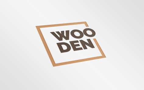 WOODEN Mockup Logo
